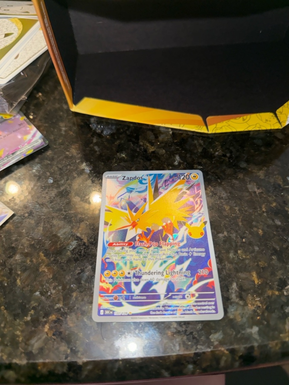 Zapdos 133/128 30th Celebration IR Pokemon Card